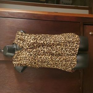 Sleeveless shear top